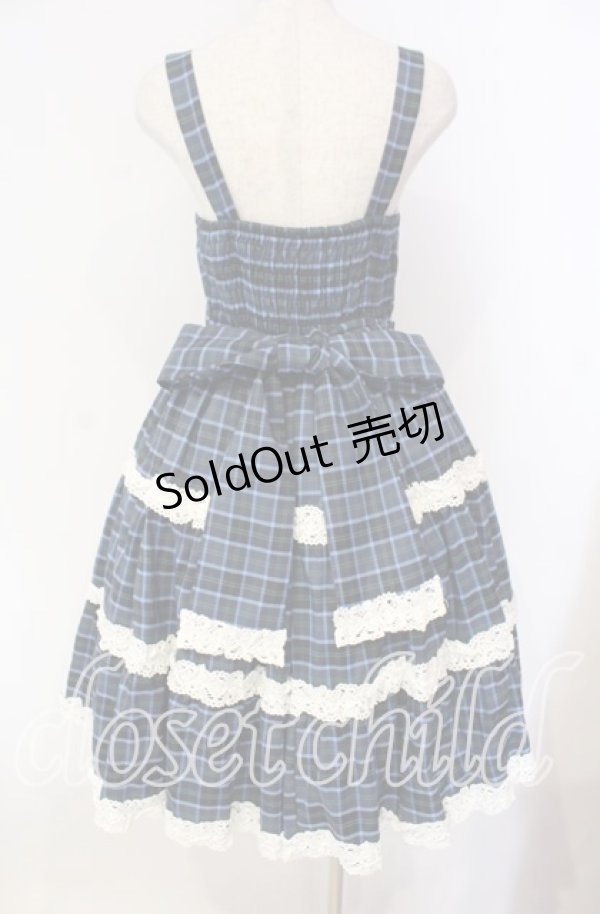 画像4: axes femme Kawaii / タータンチェックジャンスカ M アオ O-25-12-04-059-AX-OP-OW-OS (4)