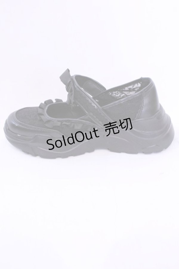 画像8: m petit by misako / AMコウリボンフリルSNK LL クロ O-25-12-04-1043-LO-SH-OW-ZT1220C (8)