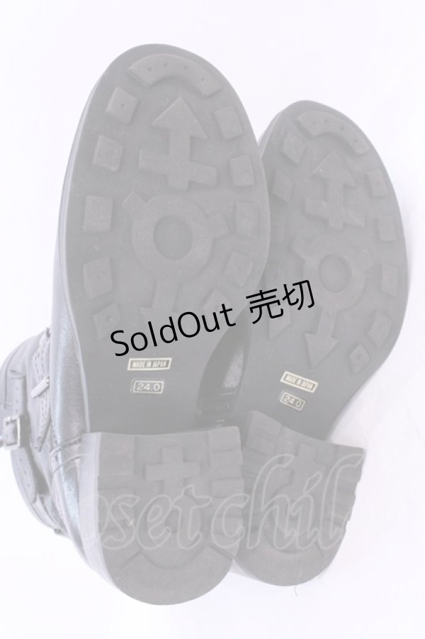 画像4: YOSUKE / ショートブーツ 24.0ｃｍ ブラック O-25-12-04-1045-PU-SH-OW-OS (4)