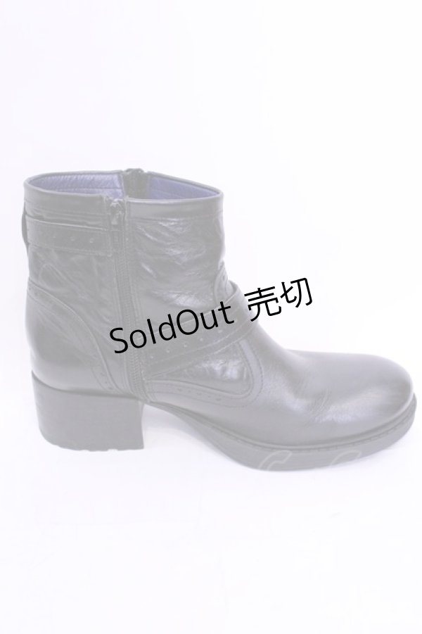 画像5: YOSUKE / ショートブーツ 24.0ｃｍ ブラック O-25-12-04-1045-PU-SH-OW-OS (5)