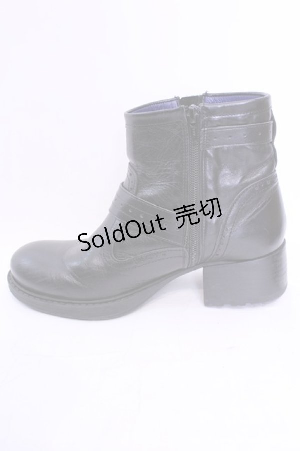 画像7: YOSUKE / ショートブーツ 24.0ｃｍ ブラック O-25-12-04-1045-PU-SH-OW-OS (7)