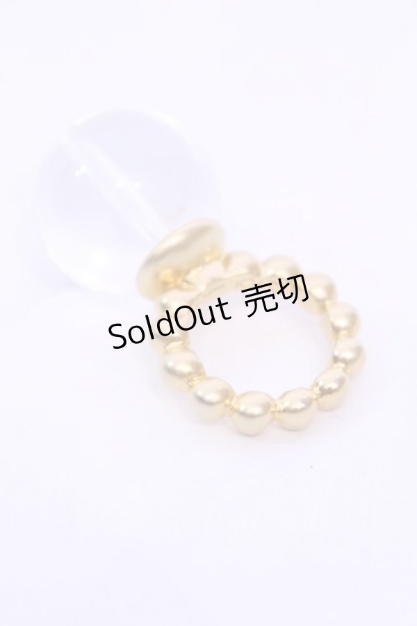 画像2: Q-pot. / バブルダブルドリームリング 11号 クリア×ゴールド O-25-12-04-1005-QP-AC-OW-OS (2)