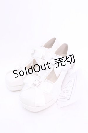画像: Lovely Tency / MA フリルリボンPLP パンプス L オフシロ O-25-12-04-1047-LO-SH-OW-OS