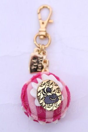 画像: Q-pot. / チェシャネコマカロンバッグチャーム  ピンク O-25-12-04-1006-QP-AC-OW-OS