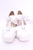 画像2: Lovely Tency / MA フリルリボンPLP パンプス L オフシロ O-25-12-04-1047-LO-SH-OW-OS (2)