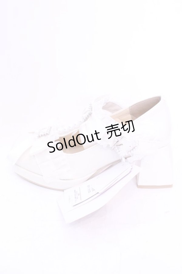 画像6: Lovely Tency / MA フリルリボンPLP パンプス L オフシロ O-25-12-04-1047-LO-SH-OW-OS (6)