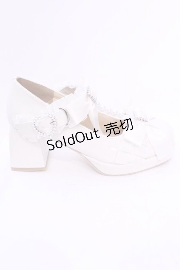 画像7: Lovely Tency / MA フリルリボンPLP パンプス L オフシロ O-25-12-04-1047-LO-SH-OW-OS (7)