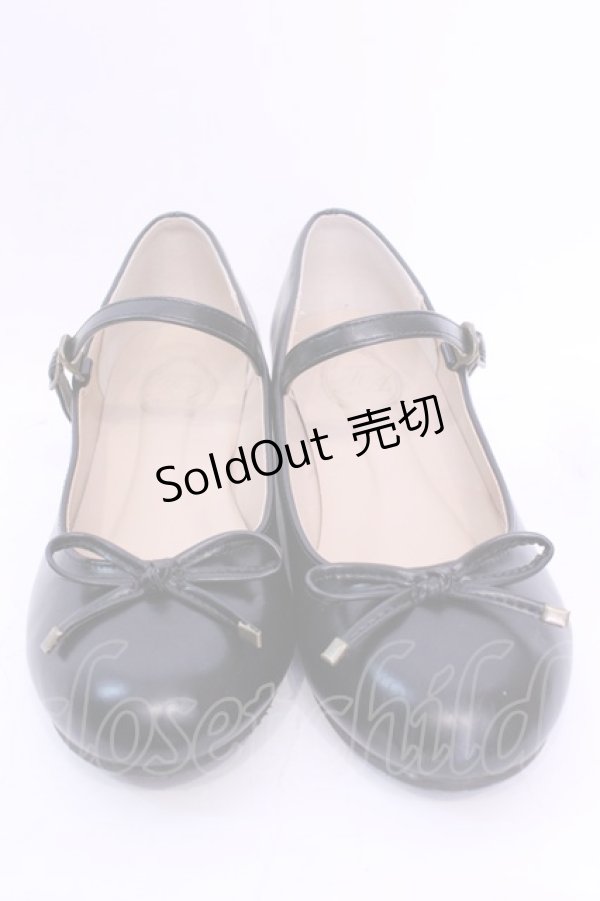 画像2: F&A / リボンストラップパンプス L クロ O-25-12-04-1048-LO-SH-OW-OS (2)
