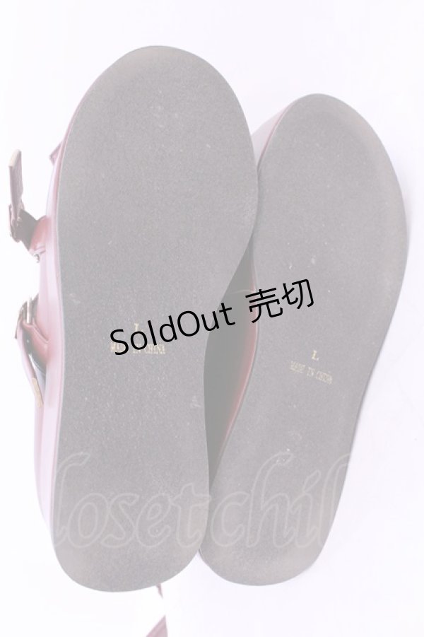 画像4: axes femme Kawaii / リボンスカラップ配色シューズ L ワイン O-25-12-04-1049-AX-SH-OW-OS (4)