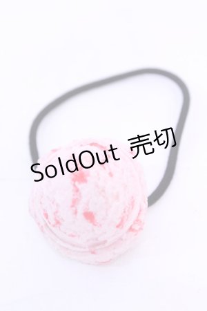 画像: Q-pot. / Strawberry Marble Iceヘアゴム  ストロベリー O-25-12-04-1050-QP-ZA-OW-OS