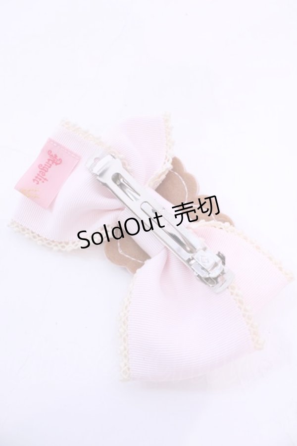画像2: Angelic Pretty / ハートクッキーリボンバレッタ  ピンク O-25-12-04-1054-AP-AC-OW-OS (2)