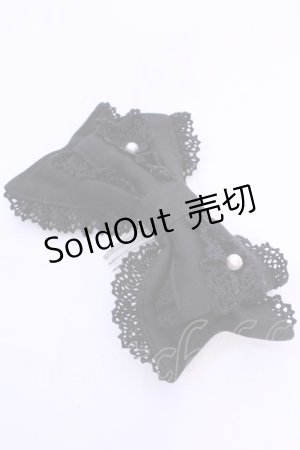 画像: Angelic Pretty / パールリボンコーム  クロ O-25-12-04-1056-AP-AC-OW-ZT208F004