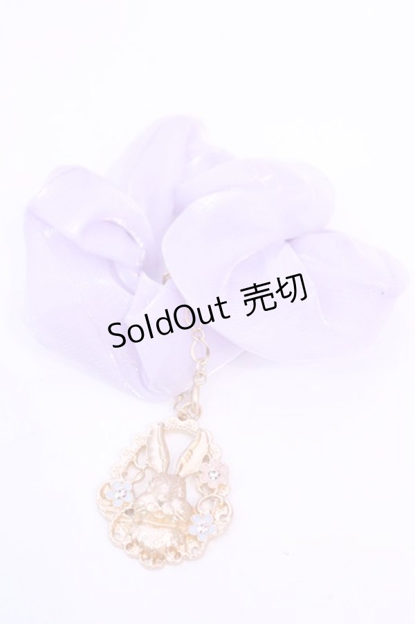 画像1: axes femme / うさぎチャームシュシュ  ラベンダー O-25-12-04-1060-AX-ZA-OW-ZT168F004 (1)