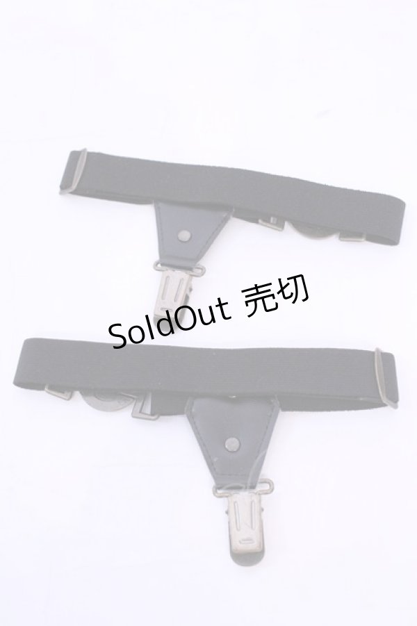 画像3: Beth / Bethエンブレムソックスガーター  クロ O-25-12-04-1062-CL-ZA-OW-OS (3)