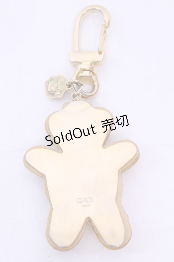 画像2: Q-pot. / Bear Sugar Cookie Key Holder　キーホルダー  ホワイト×ブラウン O-25-12-04-1008-QP-ZA-OW-OS (2)