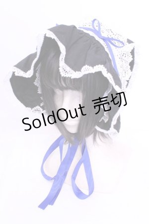 画像: BABY,THE STARS SHINE BRIGHT / うさみみボンネット  クロ×シロ×アオ O-25-12-04-1066-BA-AC-OW-ZT305