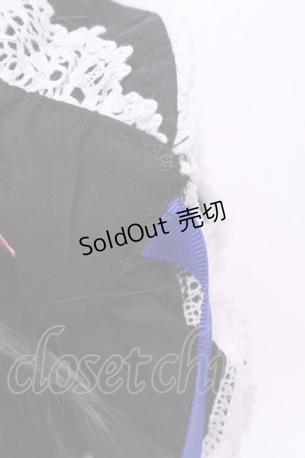 画像3: BABY,THE STARS SHINE BRIGHT / うさみみボンネット  クロ×シロ×アオ O-25-12-04-1066-BA-AC-OW-ZT305 (3)