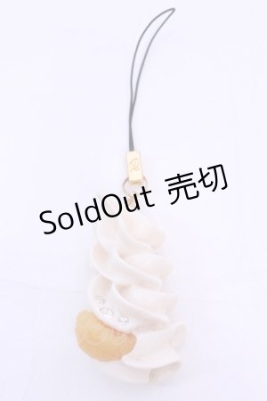 画像: Q-pot. / Orange Whip Strap　ストラップ  オフホワイト×オレンジ O-25-12-04-1009-QP-ZA-OW-OS