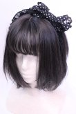 画像1: Angelic Pretty / 水玉シフォンミニリボンカチューシャ  クロ O-25-12-04-1068-AP-AC-OW-OS (1)