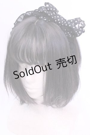 画像: Angelic Pretty / 水玉シフォンミニリボンカチューシャ  クロ O-25-12-04-1068-AP-AC-OW-OS