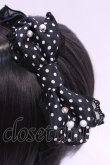 画像2: Angelic Pretty / 水玉シフォンミニリボンカチューシャ  クロ O-25-12-04-1068-AP-AC-OW-OS (2)