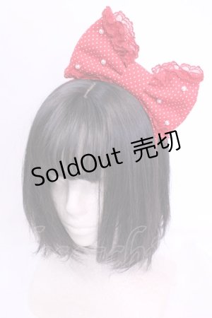 画像: Angelic Pretty / Dot Ribbon Dollカチューシャ  アカ O-25-12-04-1070-AP-AC-OW-OS