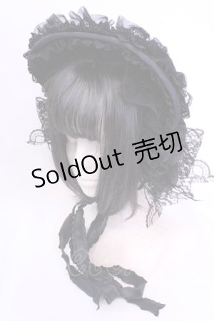画像: Triple fortune / レースボンネット  ブラック O-25-12-04-1071-EL-AC-OW-OS