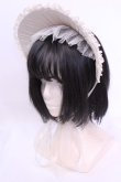 画像1: 妹科手作工作屋 / ドットチュールハーフボンネット  キナリ O-25-12-04-1072-LO-AC-OW-OS (1)