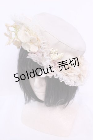 画像: private square / フラワーコサージュキャノティエ  ベージュ O-25-12-04-1074-EL-AC-OW-ZT428