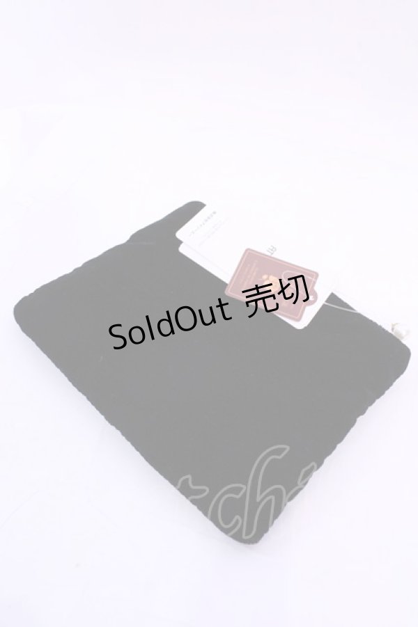 画像2: ROSE ROUGE / リボンブーケ刺繍ポーチ  クロ O-25-12-04-1077-LO-ZA-OW-ZT334 (2)