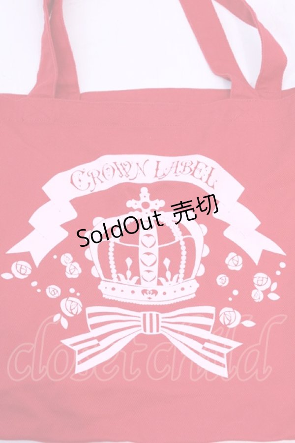 画像2: metamorphose / CLクラウンプリントトートBAG  アカ O-25-12-04-1081-ME-BG-OW-OS (2)