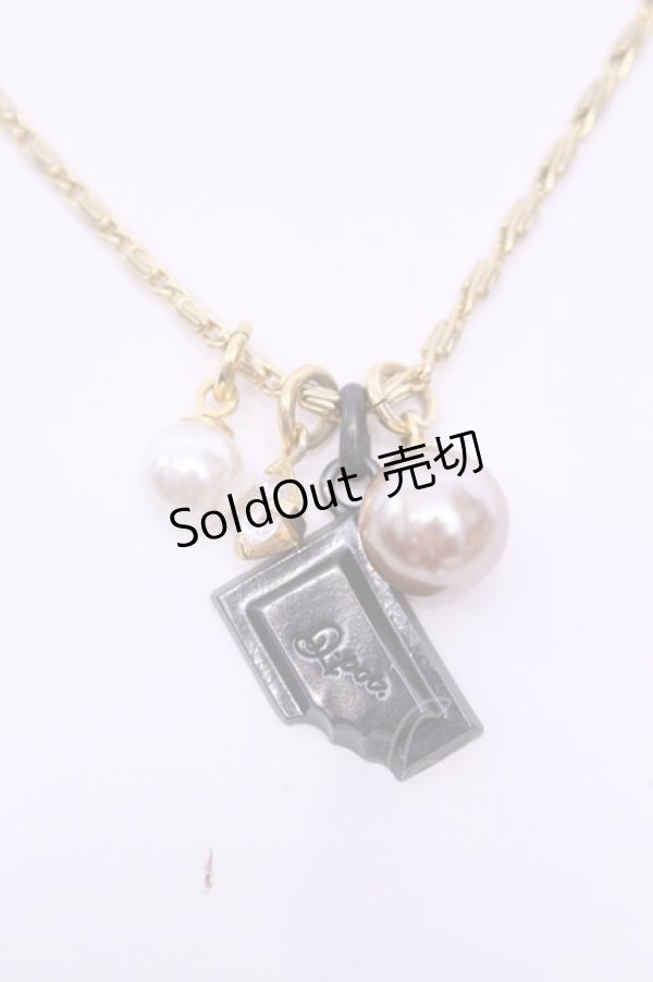 画像1: Q-pot. / Bitter Chocolateネックレス  ゴールド O-25-12-04-1011-QP-AC-OW-OS (1)