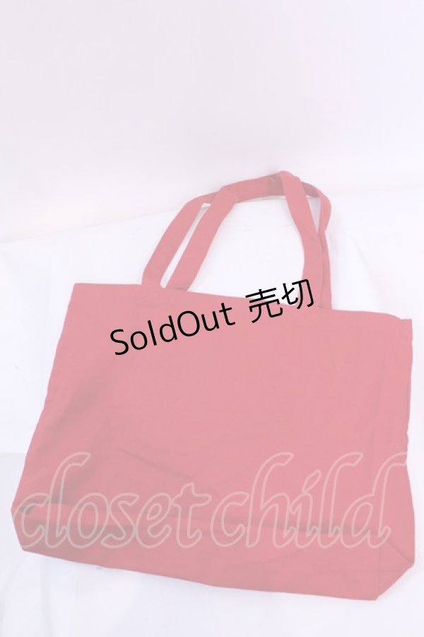 画像3: metamorphose / CLクラウンプリントトートBAG  アカ O-25-12-04-1081-ME-BG-OW-OS (3)
