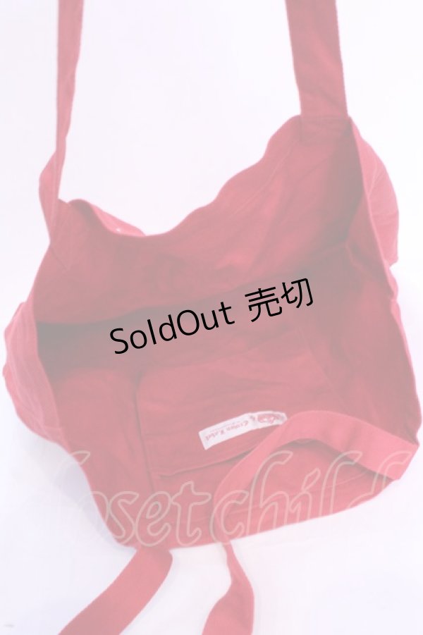 画像4: metamorphose / CLクラウンプリントトートBAG  アカ O-25-12-04-1081-ME-BG-OW-OS (4)