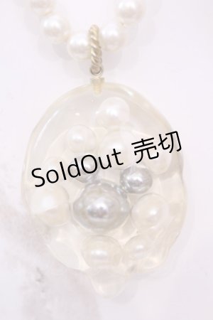 画像: Q-pot. / ミッキーマウス/メルティーアラザンネックレス  クリア×オフシロ O-25-12-04-1016-QP-AC-OW-OS