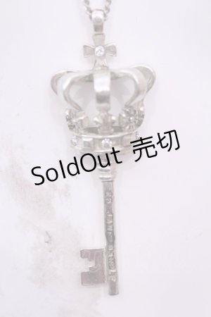 画像: Jane Marple / Crown Keyネックレス  アンティークシルバー O-25-12-04-1018-JM-AC-OW-OS