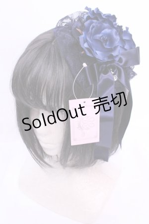 画像: metamorphose / レースフリルカチューシャ  クロ×アオ O-25-12-04-1021-ME-AC-OW-OS