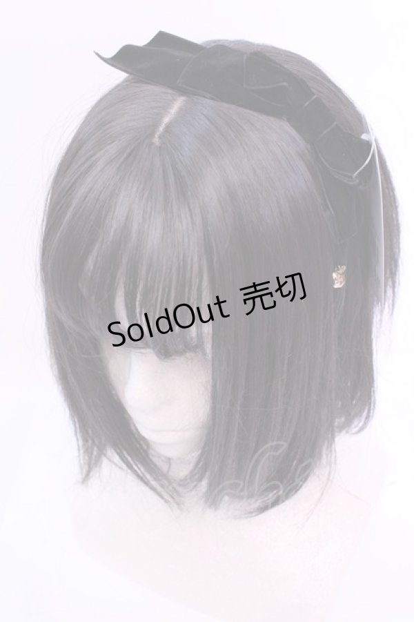 画像1: axes femme POETIQUE / りんごチャームカチューシャ  クロ O-25-12-04-1023-AX-AC-OW-OS (1)