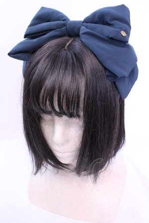 画像: metamorphose / クラシカルリボンカチューシャ  グリーン O-25-12-04-1024-ME-AC-OW-OS