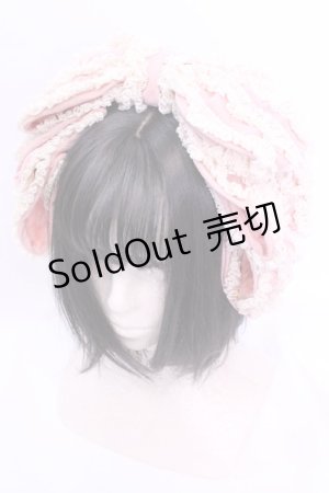 画像: Hoshibako Works / お人形風シャンティクリームリボンカチューシャ  ピンク O-25-12-04-1025-LO-AC-OW-OS