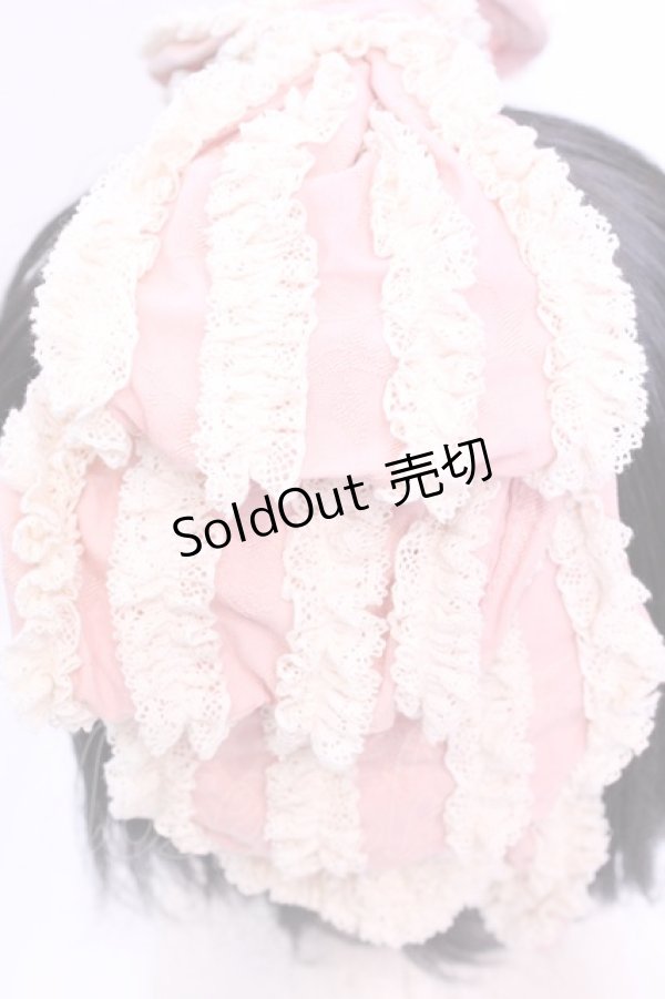 画像2: Hoshibako Works / お人形風シャンティクリームリボンカチューシャ  ピンク O-25-12-04-1025-LO-AC-OW-OS (2)