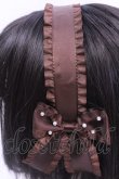 画像2: m petit by misako / AMPLリボンカチューシャ  ブラウン O-25-12-04-1029-LO-AC-OW-ZT271 (2)