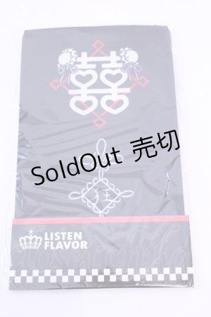 画像: LISTEN FLAVOR / チャイナオーバーニー  ブラック O-25-12-04-1031-PU-ZA-OW-OS