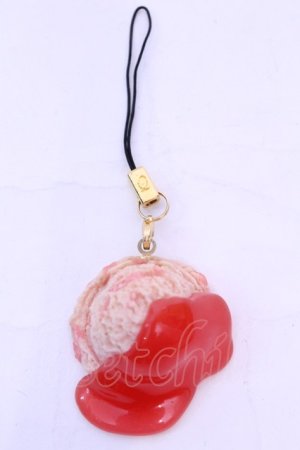 画像: Q-pot. / Sauced StrawberryMilk Ice Creamストラップ  ストロベリー O-25-12-04-1003-QP-ZA-OW-OS