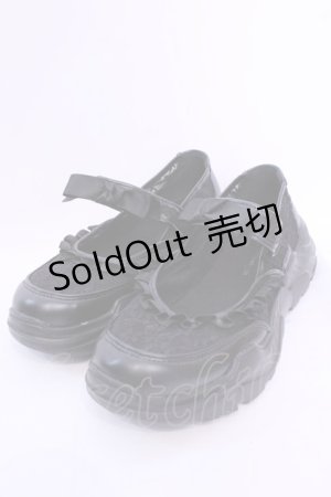 画像: m petit by misako / AMコウリボンフリルSNK LL クロ O-25-12-04-1043-LO-SH-OW-ZT1220C