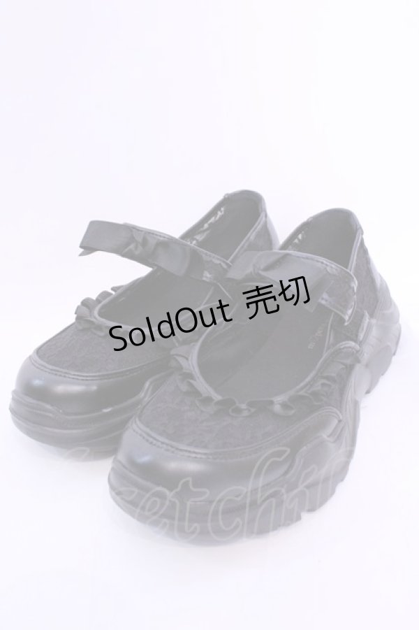 画像1: m petit by misako / AMコウリボンフリルSNK LL クロ O-25-12-04-1043-LO-SH-OW-ZT1220C (1)