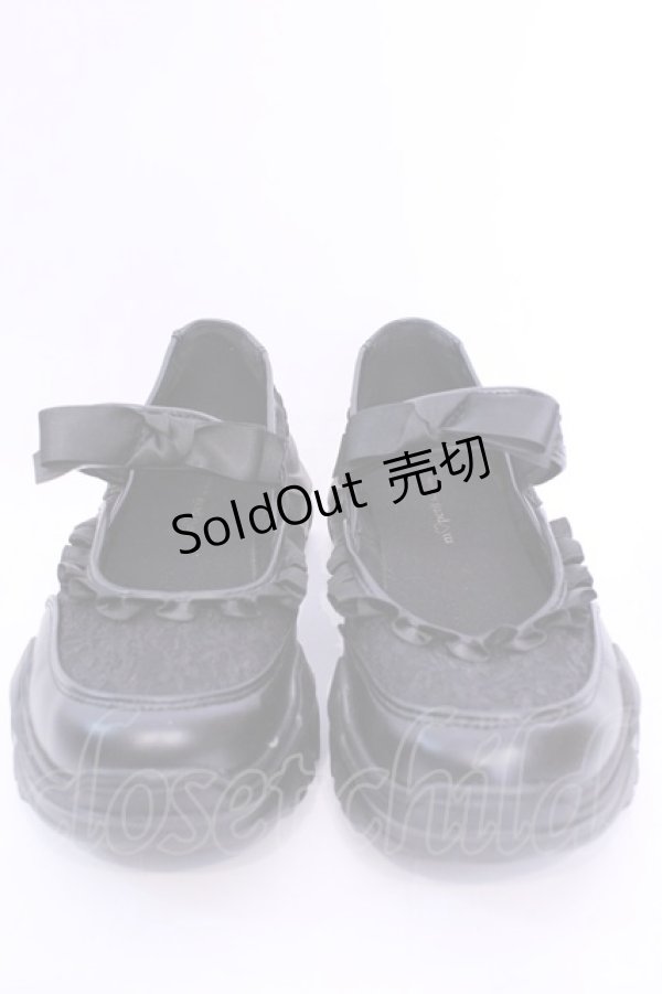 画像2: m petit by misako / AMコウリボンフリルSNK LL クロ O-25-12-04-1043-LO-SH-OW-ZT1220C (2)