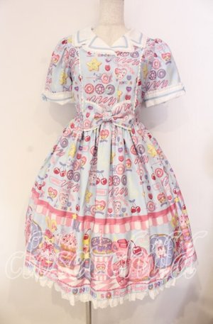 画像: Angelic Pretty / Toy's Donut Dinerワンピース  サックス O-25-12-04-068-AP-OP-IG-OS