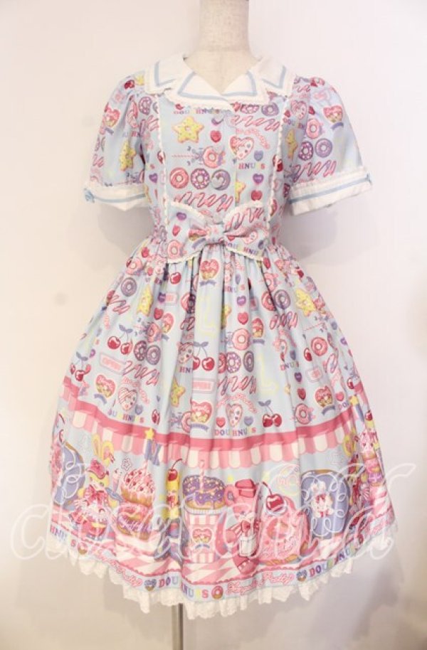 Angelic Pretty / Toy's Donut Dinerワンピース サックス O-25-12-04