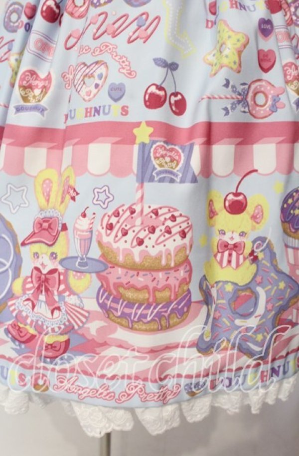 Angelic Pretty / Toy's Donut Dinerワンピース サックス O-25-12-04